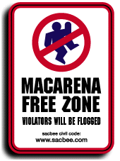 This is a macarena free zone!